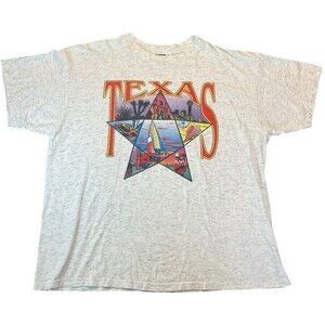 Vintage Texas Graphic T Shirt Renegade Made In USA Tourist Tee Tag XXL